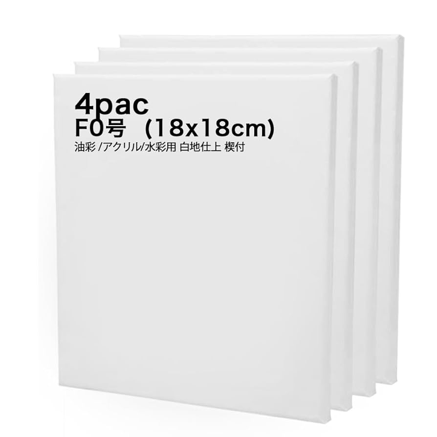 Amazon.co.jp: 【JPart&craft】キャンバス F0 (18x14cm) 4枚